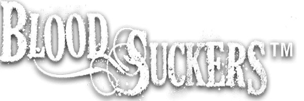 Blood Suckers online game logo by NetEnt on pelikaanicasinos-fi.com