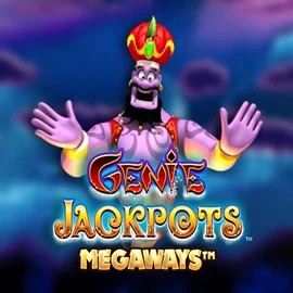 Genie Jackpots Megaways slot visual from Blueprint Gaming available on pelikaanicasinos-fi.com