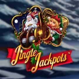 Jingle Jackpots logo by Dragon Gaming at Pelikaani Casino