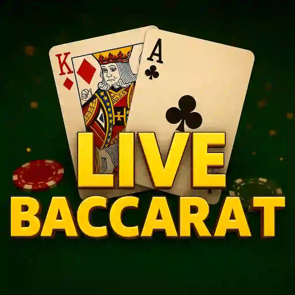 Live Baccarat casino game by Evolution – featured logo at Pelikaani Casino
