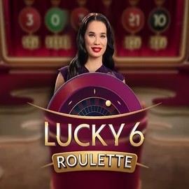 Official Live Casino logo: Lucky 6 Roulette by Pragmatic Play at Pelikaani Casino